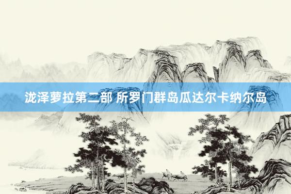 泷泽萝拉第二部 所罗门群岛瓜达尔卡纳尔岛