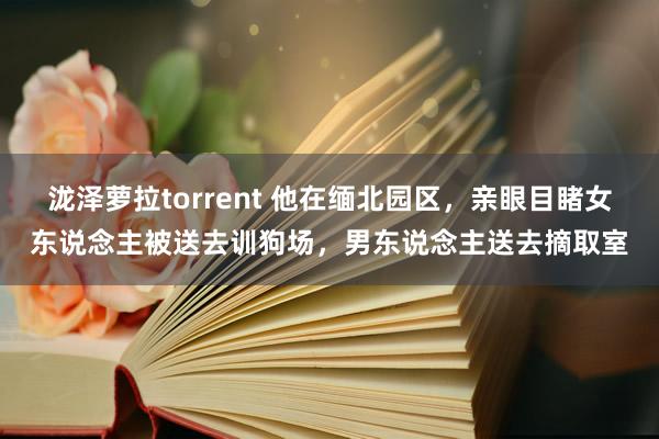 泷泽萝拉torrent 他在缅北园区，亲眼目睹女东说念主被送去训狗场，男东说念主送去摘取室